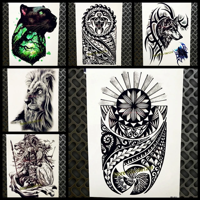 Indien Tribal Étanche Temporaire Tatouage Autocollants