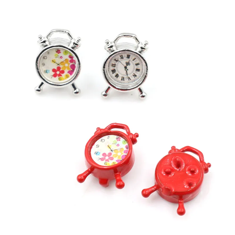 Dollhouse Miniature Model Mini Alarm Clock 1//12 Dollhouse Living Room Decor Hu