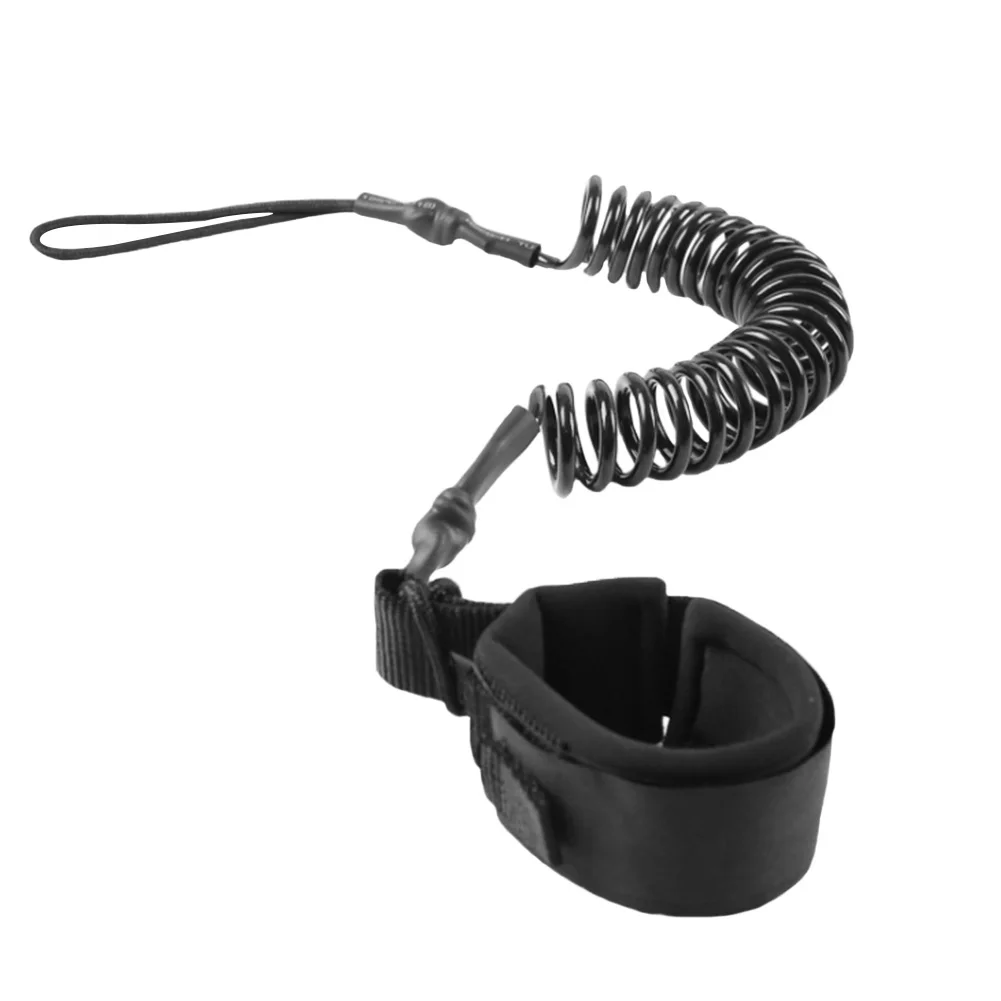 

Surf Leash Rope Stand Up Paddle Surf Board Rolled Up Spring Ankle Leg Foot Rope for Surfboard TPU Foot Rope Elastic Stretchable