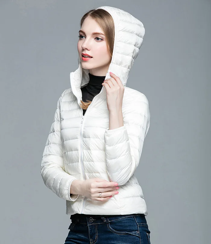 Женский дизайнерский пуховик на молнии ультралегкий с капюшоном|coat plaid|coat duckcoat lamb