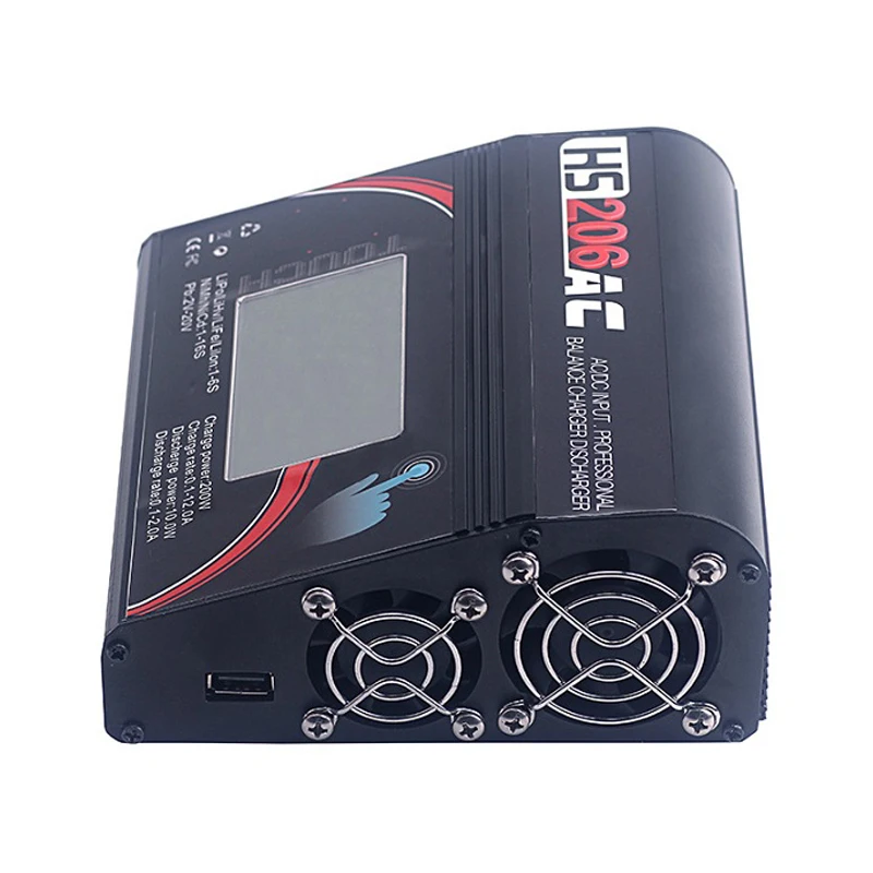 Hs206Ac 200 Вт 12A Ac/Dc Высокая Мощность Пресс-экран Banlace зарядное устройство Dis зарядное устройство для Lipo батареи Rc модели игрушки зарядки