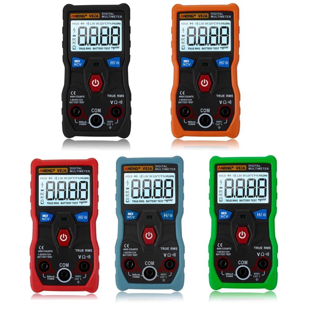 

NENG V02A Full Intelligent Auto Identification Measurement Digital Multimeter Low Battery Indication with Backlight