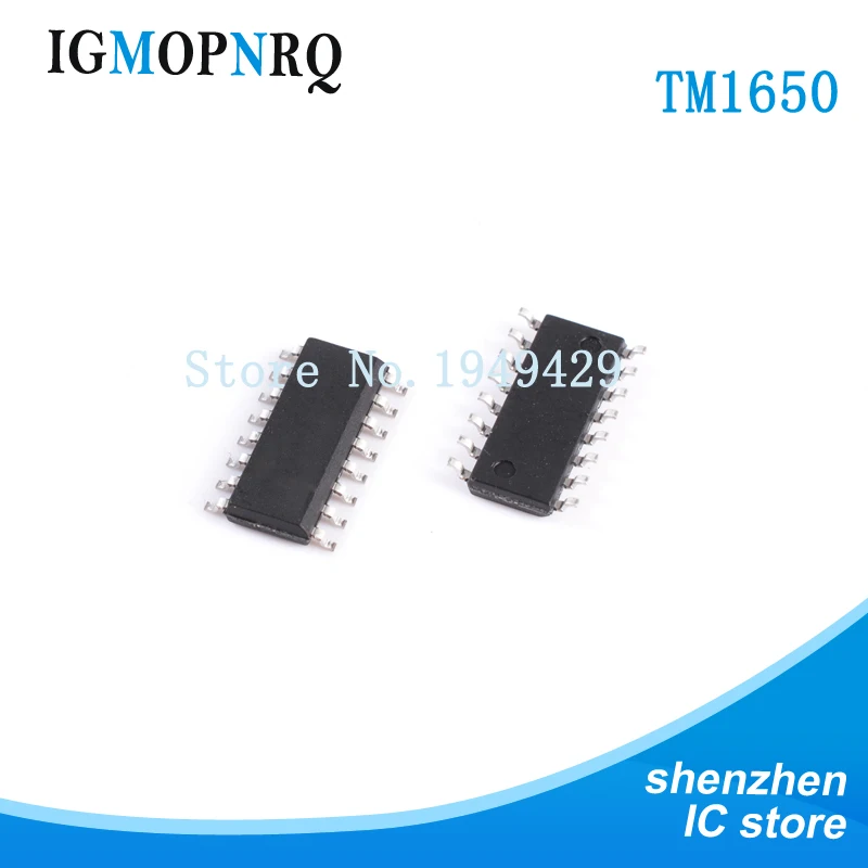 

Free shippin 10pcs/lot TM1650 SOP16 8 * 4 bit driving digital control chip original authentic