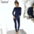 Toplook Velvet Tracksuit Two Piece Set Women Sexy Pink Long Sleeve Top And Pants Bodysuit Suit Runway Fashion 2017 Trainingspak