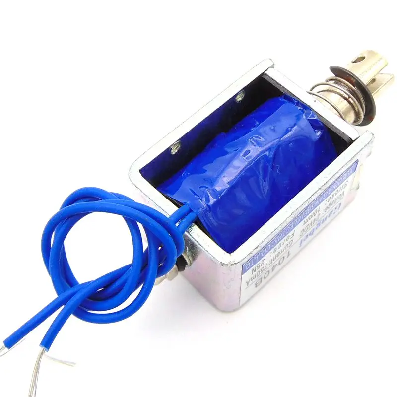 gangbei 1040B Wholesale DC12V 24V Force 25N travel 10mm Pull Type Linear Solenoid Electromagnet