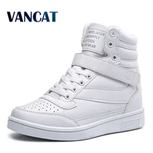 New 2017 spring autumn ankle boots heels shoes women casual shoes height increased high top shoes mixed color Winter boots
