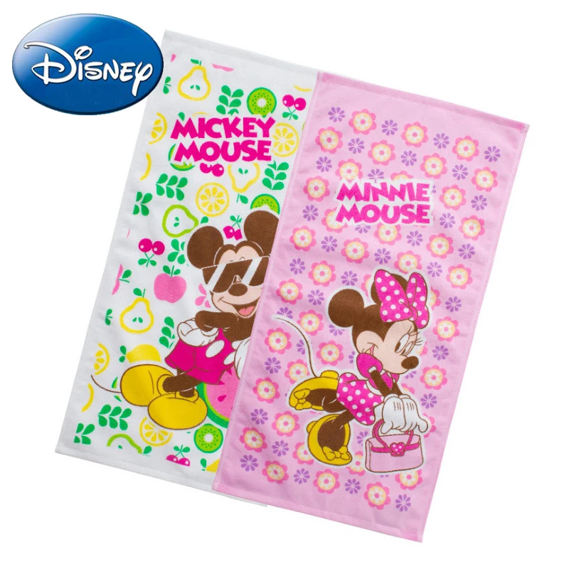 Disney 2018 Новый 25*50 см детские мягкие Полотенца Микки и Минни Маус маленьких марли