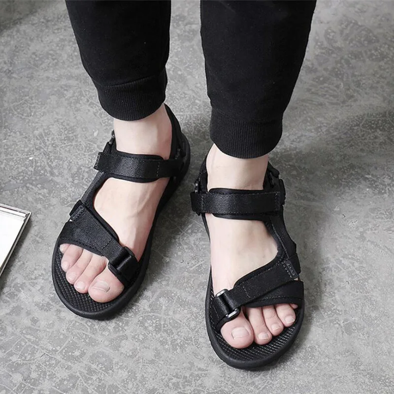 2018 summer gladiator men's beach sandals outdoor shoes Roman men casual shoe flip flops large size 45 good quality