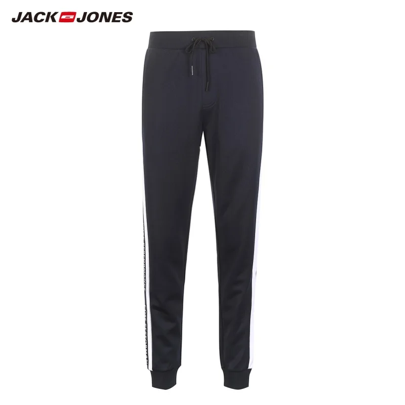 JackJones, мужские Стрейчевые спортивные штаны с буквенным принтом, штаны для бега, Мужская одежда,, новинка 219114532