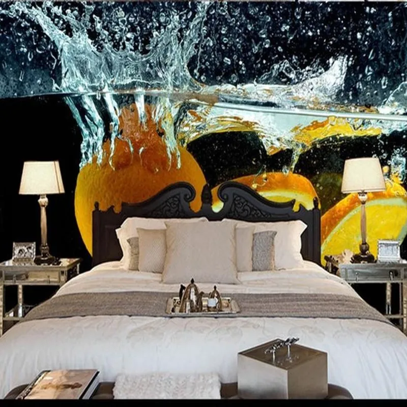 3D-Custom-Mural-Wallpaper-Fruits-Orange-Into-the-Water-Spill-Spray-Creative-Clear-Photo-Wall-Paper (3)