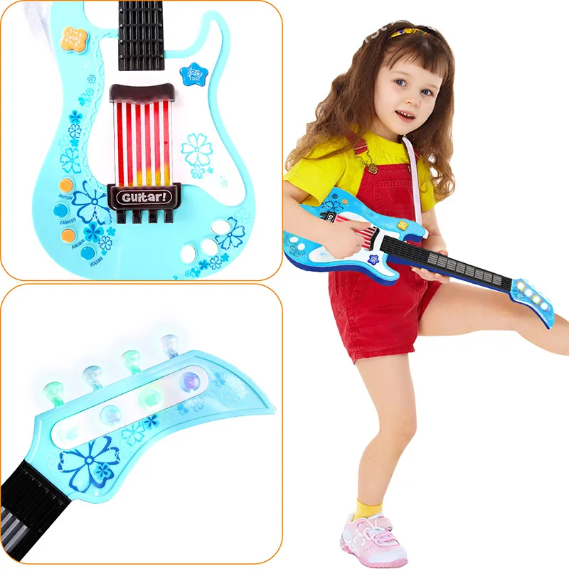 Поп-гитара моделирование игрушка укулеле дети ребенок развивающие игрушки мудрые детский музыкальный инструмент игрушки рождественские