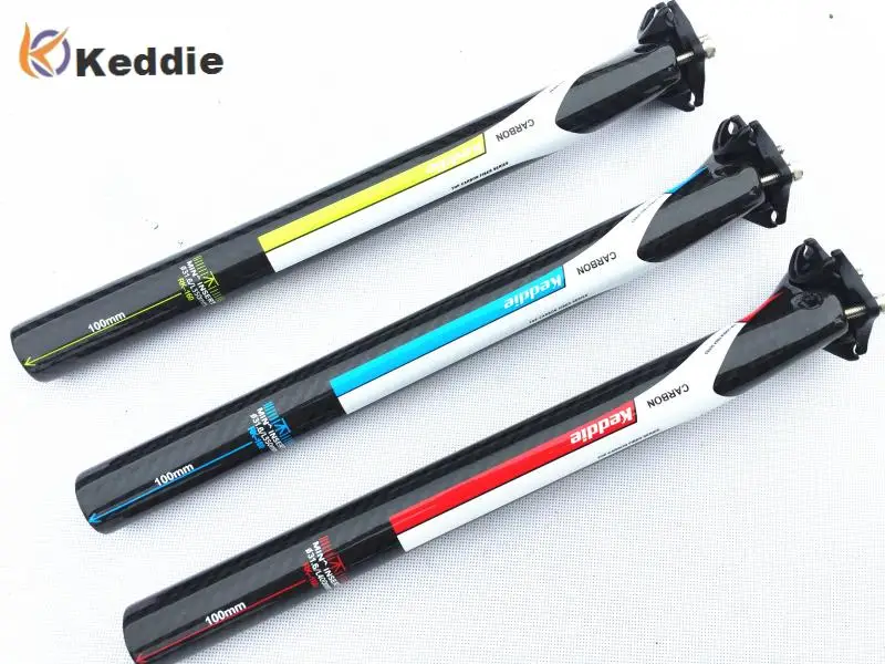 

sale new Keddie Three color 20MM carbon seatpost 27.2/30.8/31.6*350/400mm carbon bike parts	mtb seat post road carbon seatpost