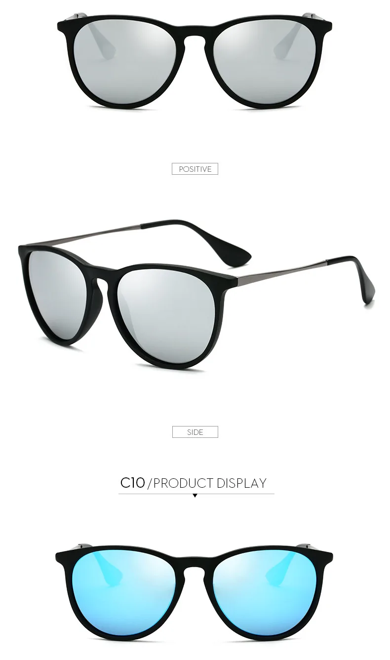 DPZ Модные женские 4171 поляризованные солнцезащитные очки, мужские винтажные классические солнцезащитные очки Erika rays Oculos De Sol Feminino