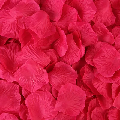 2000pcs 5*5cm Gold Silver Rose Petals Colorful Artificial Flowers Wedding Cofetti Dinner Party Event Decoration Fake Rose Flower - Color: 5