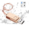 BiNFUL – clé usb 128 U rotative en métal, support à mémoire de 8gb 16gb 32gb 64gb 2.0 gb argent/or/rose, lecteur flash étanche ► Photo 2/6