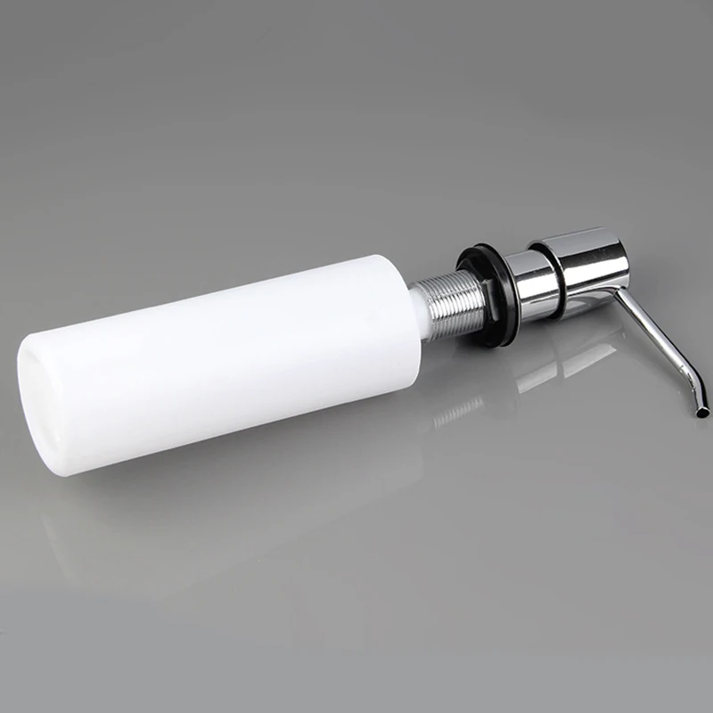 

300ml Bathroom Faucet Sink Soap Dispenser Liquid Soap Lotion Dispenser Pump Storage Holder Bottle Kitchen ReplaceStainless Head