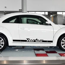 ^#Cheap 2 Pcs Racing Side Stripe Skirt Stickers Graphics Turbo Logo Style Decal for Volkswagen Beetle 2013-2017 Accessories Car Styling ^#Cheap 2 Pcs Racing Side Stripe Skirt Stickers Graphics Turbo Logo Style Decal for Volkswagen Beetle 2013-2017 Accessories Car Styling