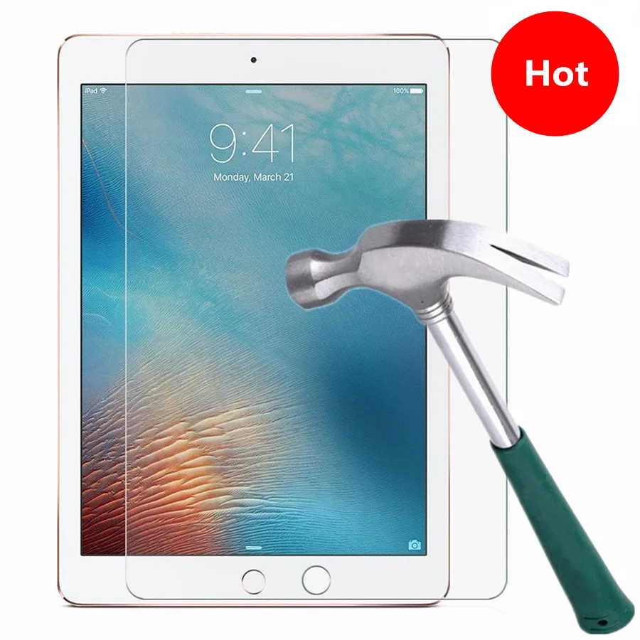 

2 Pcs Tempered Glass For Apple iPad 9.7 2017 2018 5th 6th Generation A1954 Screen Protector Film For iPad air 1 2 Pro 9.7 " 2016