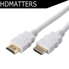 Hdmatery белый кабель HDMI 6ft 1,8 M 4K X 2 K/60 HZ для PS4 Pro PS4 Apple tv STB DVD(19+ 1 проводники+ фолинг+ AL оплетка