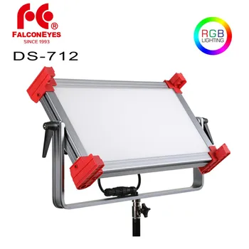

Falcon Eyes DS-712 RGB 120W Soft LED Camera Lighting Fotografia Panel Lamp 2700-9999K Selfie Studio Video Light Support V- Mount