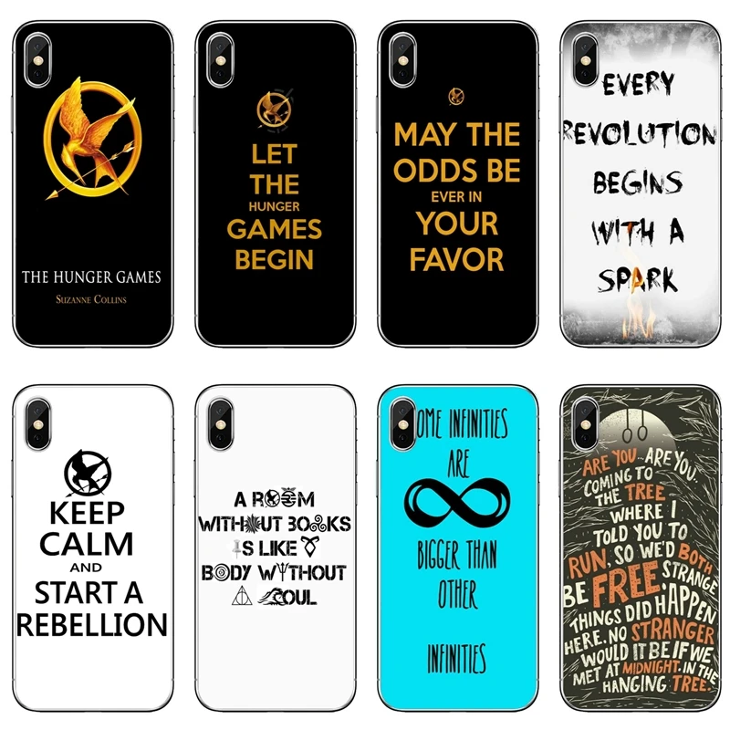 

Hunger Games Quotes Soft phone cover case For Samsung Galaxy J4 J6 prime J8 A6s A7 A8 A9s star Note 9 S10 lite plus 2018