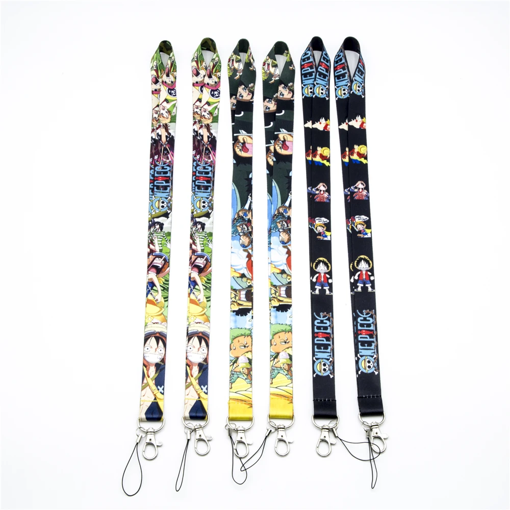 New 10pcs Japan Anime One Piece Lanyard Neck Straps Cell Phone Rope Id Card Keychain Pendant Fashion Gifts 756 Mobile Phone Straps Aliexpress