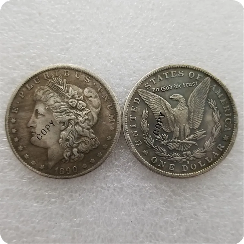 Антикварная Серебряная монета США(1878-1904) S Morgan Dollar копия памятных монет-копия монет - Цвет: 1890S