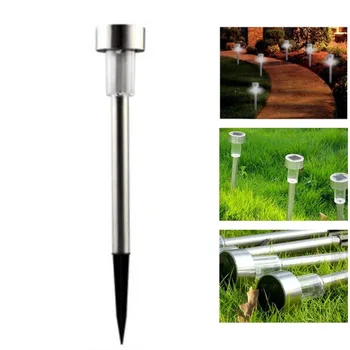 

Portable Solar Spike Spot Light LED Landscape Lamp Outdoor Grounding Sun Light Universal Stainless Steel Garden Yard Spotlight