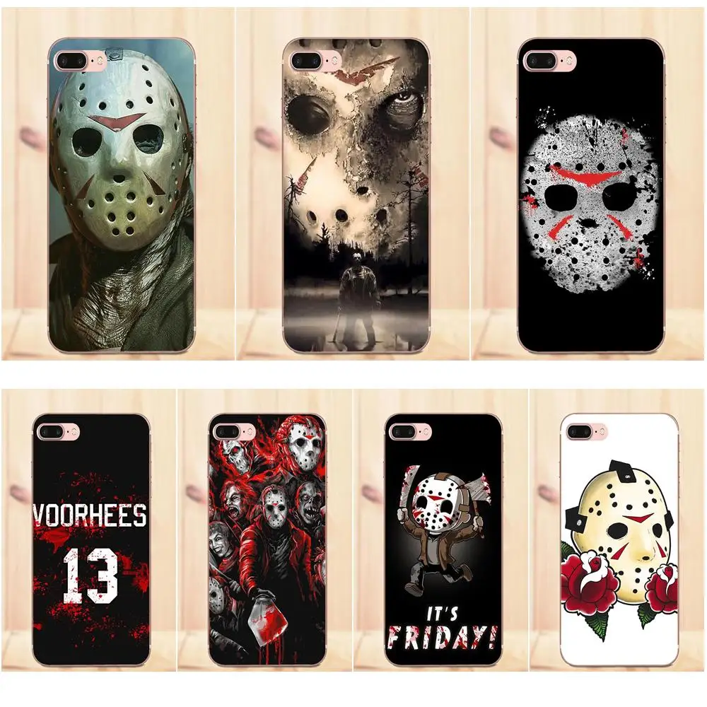 

Maerknon For Galaxy Alpha Core Prime Note 4 5 8 S3 S4 S5 S6 S7 S8 S9 mini edge Plus TPU Cell Phone Case Jason Voorhees