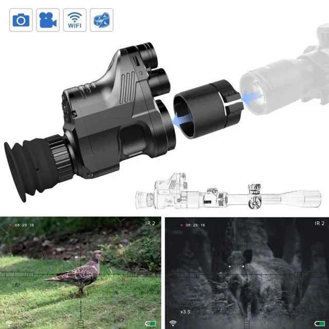 

PARD Hunting Tactical Night Vision Red dot Riflescope Day And Night Infrared Monocular Telescopes Video Recorder NV007 Camcorder