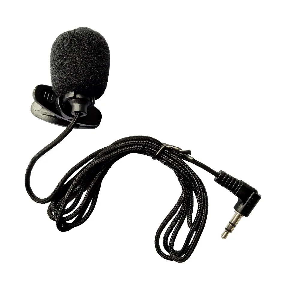 NEWGOOD Mini Portable Clip-on Lapel Lavalier Microphone 3.5mm Jack For PC Handsfree Wired Condenser Mic For teaching Speeching (4)