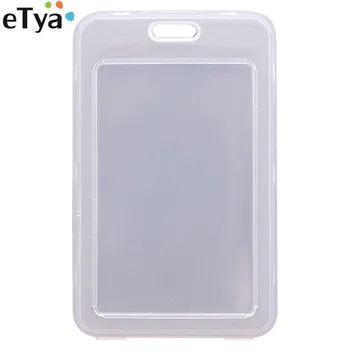 eTya 1PCS Transparent Clear Credit Card Holder Wallet PVC Women Men Student ID Passport Bus Business Card Cover Bag Case Pouch etya 20 bits cartoon cute credit card holders case pu leather women id business bus card passport holder card bag wallet bag