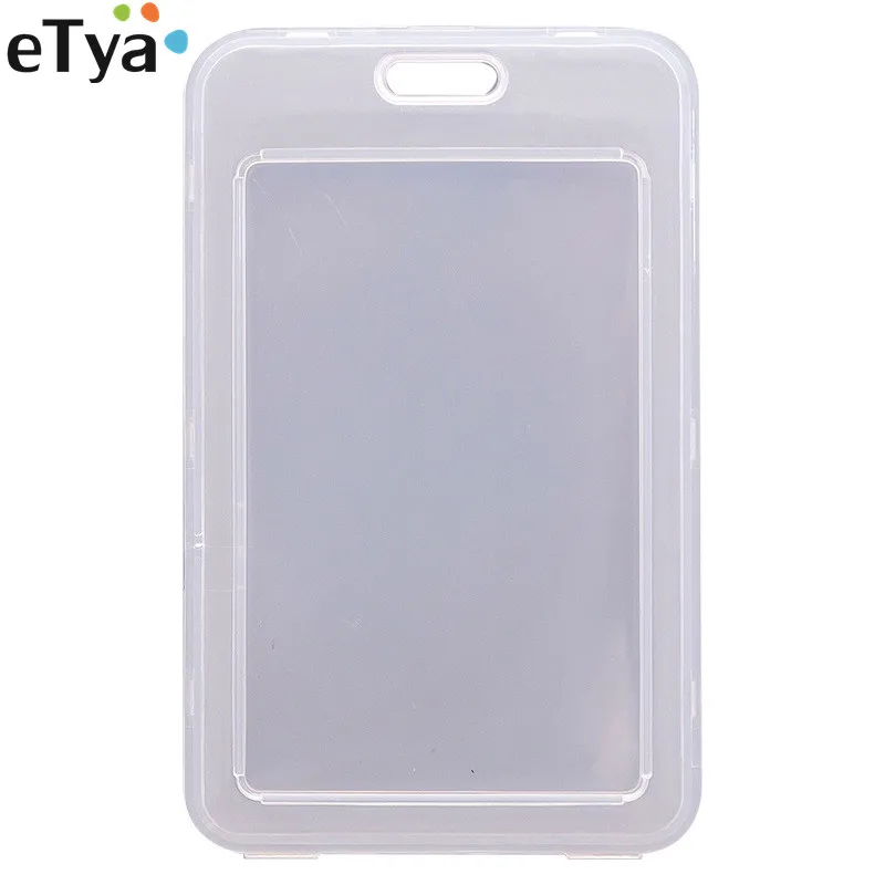 eTya Transparent Clear Credit Card Holder Wallet PVC Women Men Student