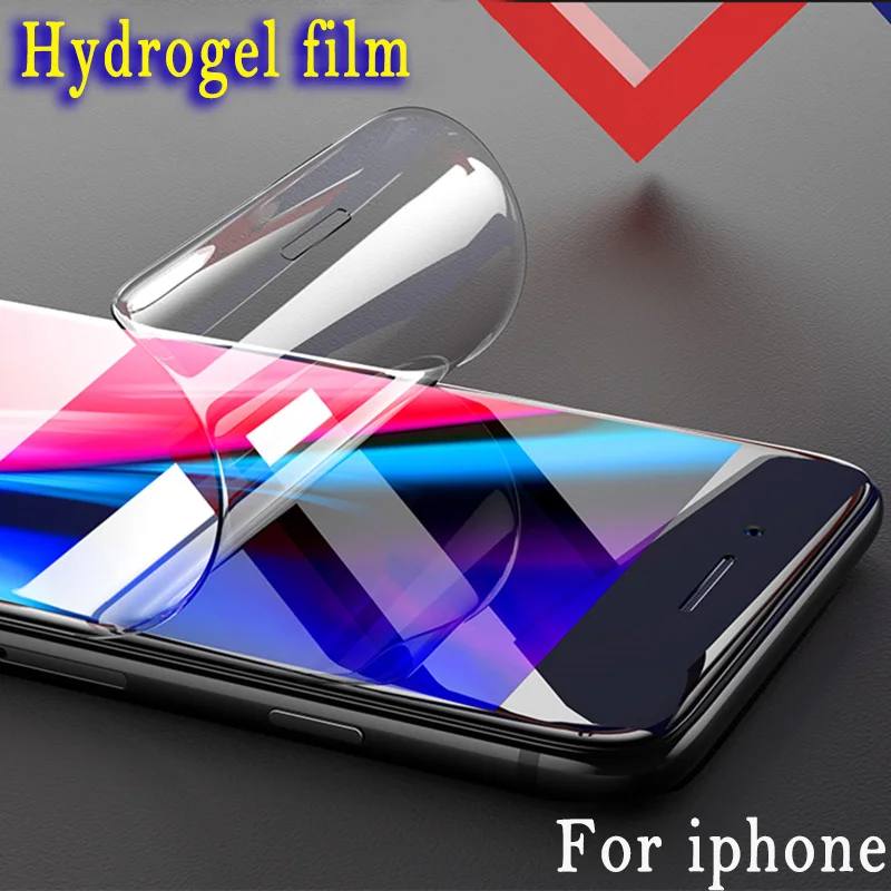 Мягкая Гидрогелевая пленка на iphone 6 S 7 8 Plus X 10 защитная экран для XS MAX XR полного