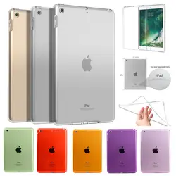 Силиконовый чехол для Apple, новый iPad 6th 9,7 "2018 A1893 A1954 чехол силиконовый прозрачный чехол тонкий Ясно Назад крышка