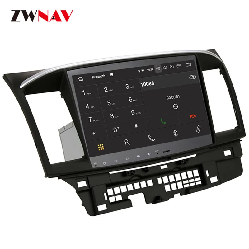 Sale Android 9.0 Car Multimedia Player GPS Navigation Head Unit For Mitsubishi Lancer Lancer X Galant Fortis 2007-2017 EVO 10 IPS 6