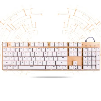 

Backlit Mechanical Keyboard Usb Hub PC Lightning Gaming Keyboard Mac Keyboards- for Windows Office Semis Mecanical Gamer 104 Key
