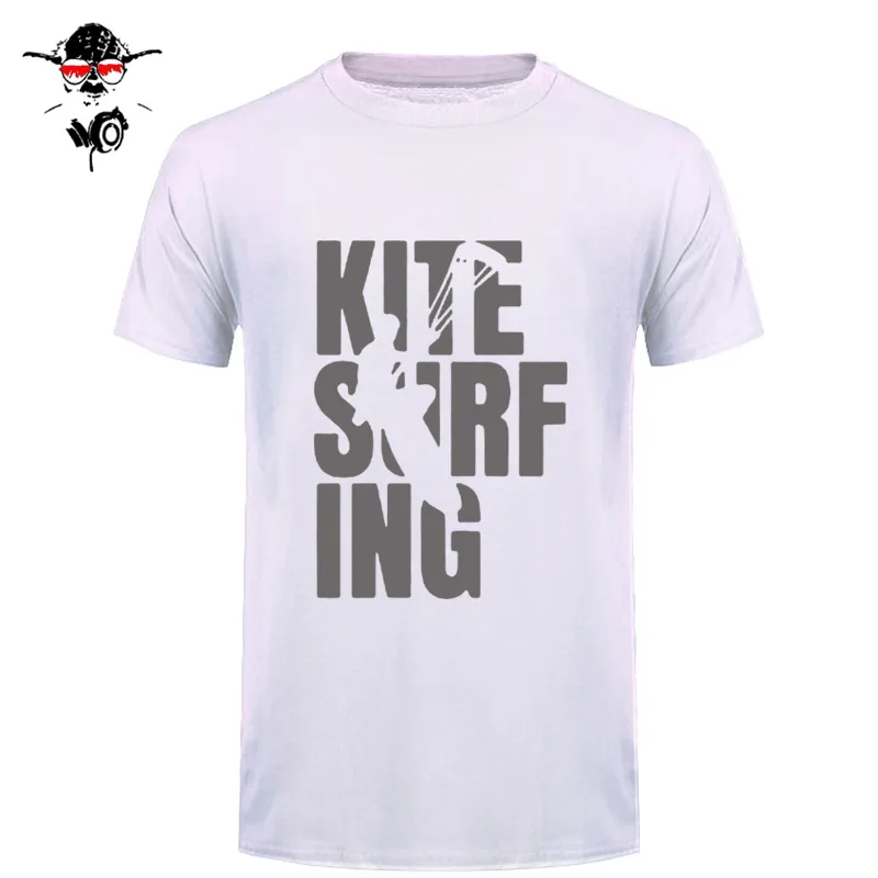 Футболка с кайтсерфингом и надписью «EAT SLEEP», крутая футболка с надписью «Surfinger», забавный подарок, футболка с круглым вырезом, футболка в стиле Харадзюку - Цвет: 8
