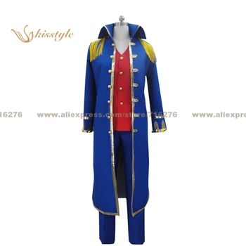 

Kisstyle Fashion One Piece Blue Pirate Uniform COS Clothing Cosplay Costume,Customized Accepted