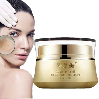 

Freckle Removal Cream Face Whitening Repair Fade Spot Facial Cream Eliminate Melanin Face Care Treatment Purifying Freckles 50G