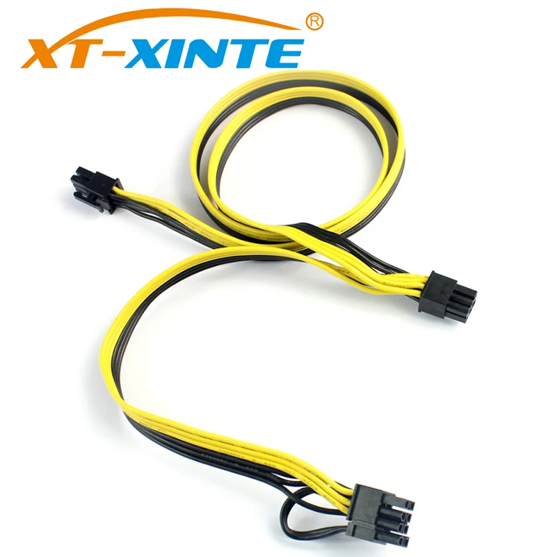 Modular PSU PCIe for Molex 6pin to 8pin Power Cable 6+2pin PCI Express Internal Splitter Ribbon Adapter Cable 18AWG for Mining
