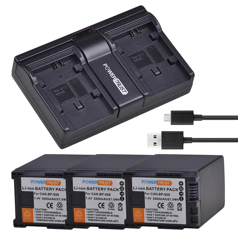 Bateria e Carregador para Canon VIXIA HF,