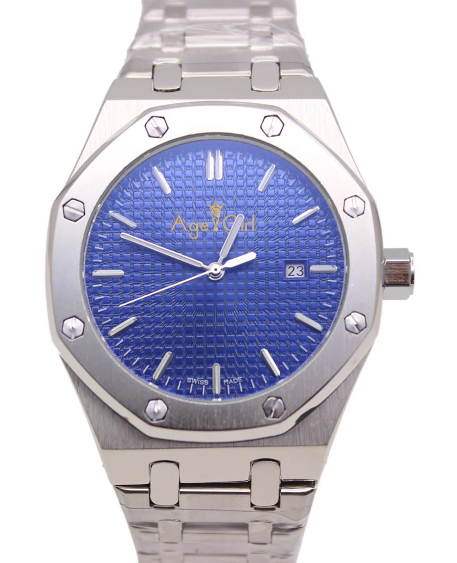 

Luxury Brand Stainless Steel Analog Rose Gold Date Men's Automatic Mechanical Business Watches Luminous Relogio Blue Black White