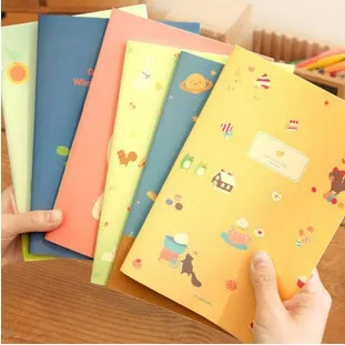 

20.8x14cm cute cartoon animal cat bird squirrel notebook notepad diary writting paper memo note school supplies stationery