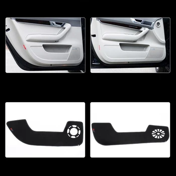 

4pcs Fabric Door Protection Mats Anti-kick Decorative Pads For Audi A6 2005-2011
