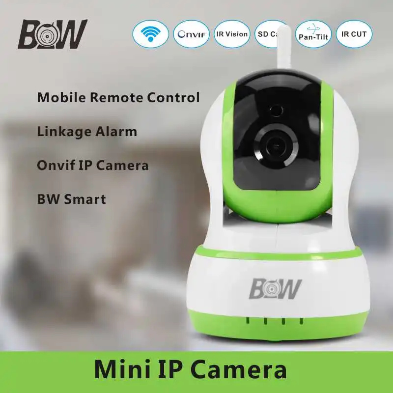 Onvif Wireless IP Camera Wi-Fi 720P HD IR Cut Web Camera P2P Night Vision Security Surveillance Camera IP WiFi BW013GR