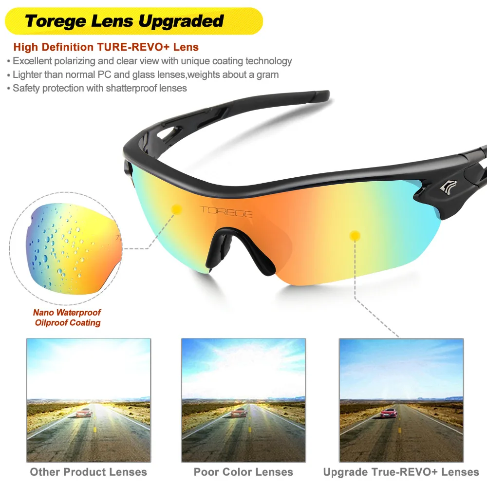 Новые спортивные поляризованные солнцезащитные очки, брендовые Дизайнерские мужские и женские спортивные очки для альпинизма, вождения, бега, рыбалки, гольфа, UV400 линзы