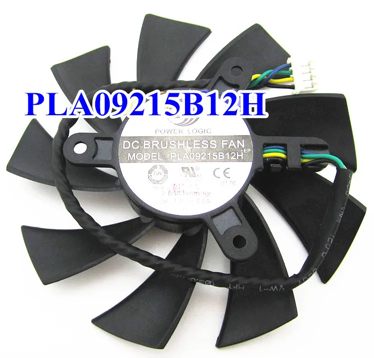 

HIGH QUALITY PLA09215B12H DC 12V 0.55A 4 Wire 4Pin Cooler Fan For MSI N560 570 580GTX HD6870 Graphics Card Cooling Fan