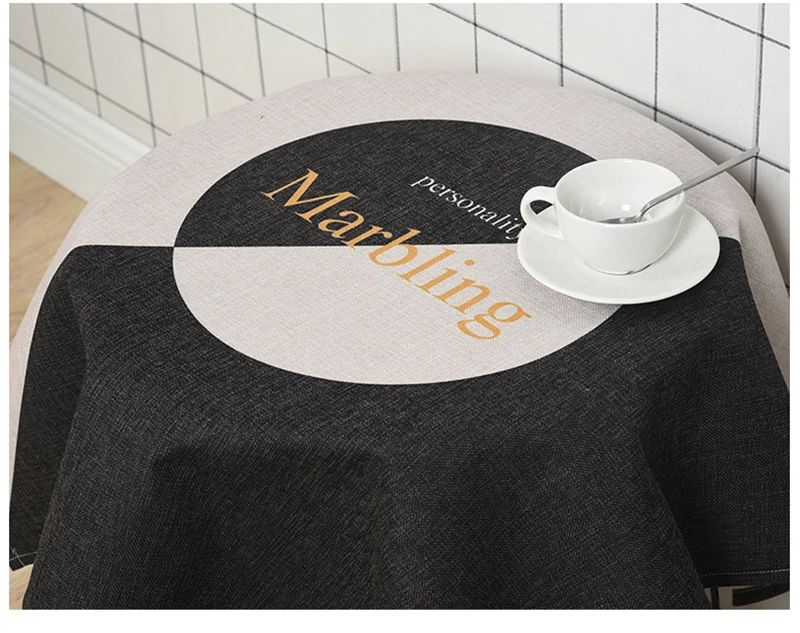 Nordic Modern Minimalist Table Cloth For Table Decor Thicken Polyester Cotton Fabric Tableclothes For Rectangular Tables Cover 