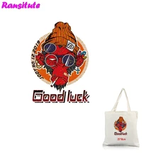 Ransitute R319 обезьяна теплопередача моющаяся теплопередача крутой Детский рюкзак DIY Аппликация декоративный значок